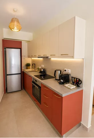 Apollo - Οικογενειακό διαμέρισμα στο κέντρο της Ερέτριας Πλήρης κουζίνα