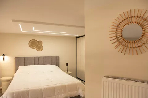 Hermes – Deluxe apartment at the center of Eretria Bedroom