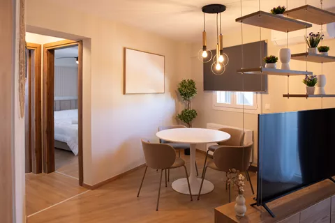 Athena - Family apartment at the center of Eretria  Dining room