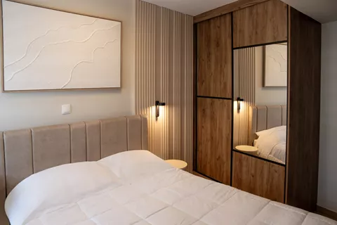 Poseidon - Luxury apartment at the center of Eretria Bedroom 1